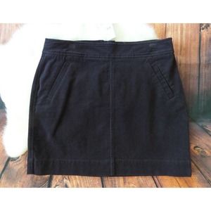 LOFT Ann Taylor Blue Corduroy Mini Skirt 8